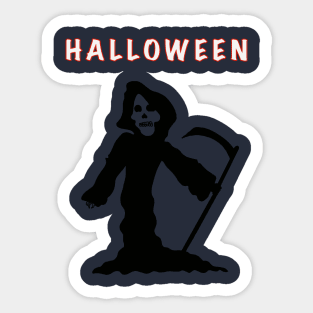 Halloween scary ghost I'm going to see you boo Sticker